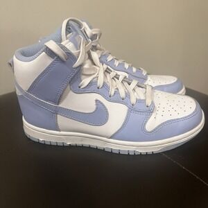 Size 5.5 - Nike Dunk High Aluminum W Blue